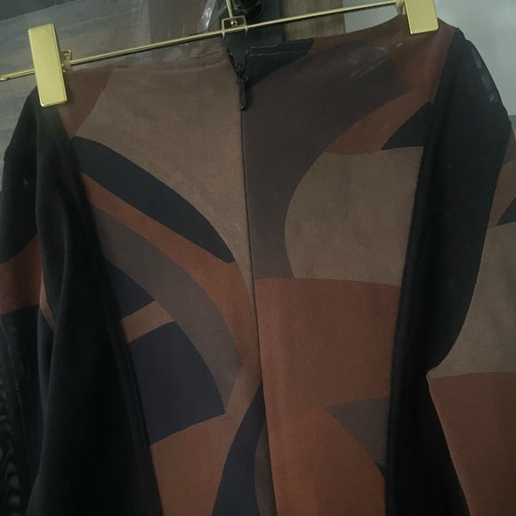 HOUSE OF CB CASSIDY Brown Print MIDI Dress - Picture 7 of 9